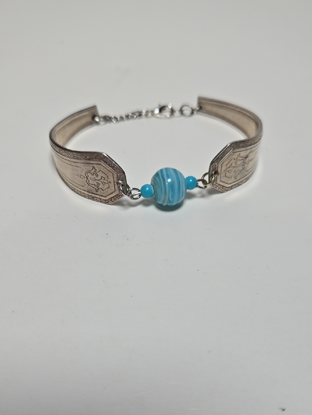 Handmade Vintage Spoon Silver Bracelet